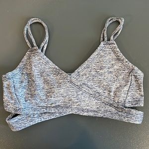 HoneyCut Classic Wrap Top, blue/gray, adult XXS